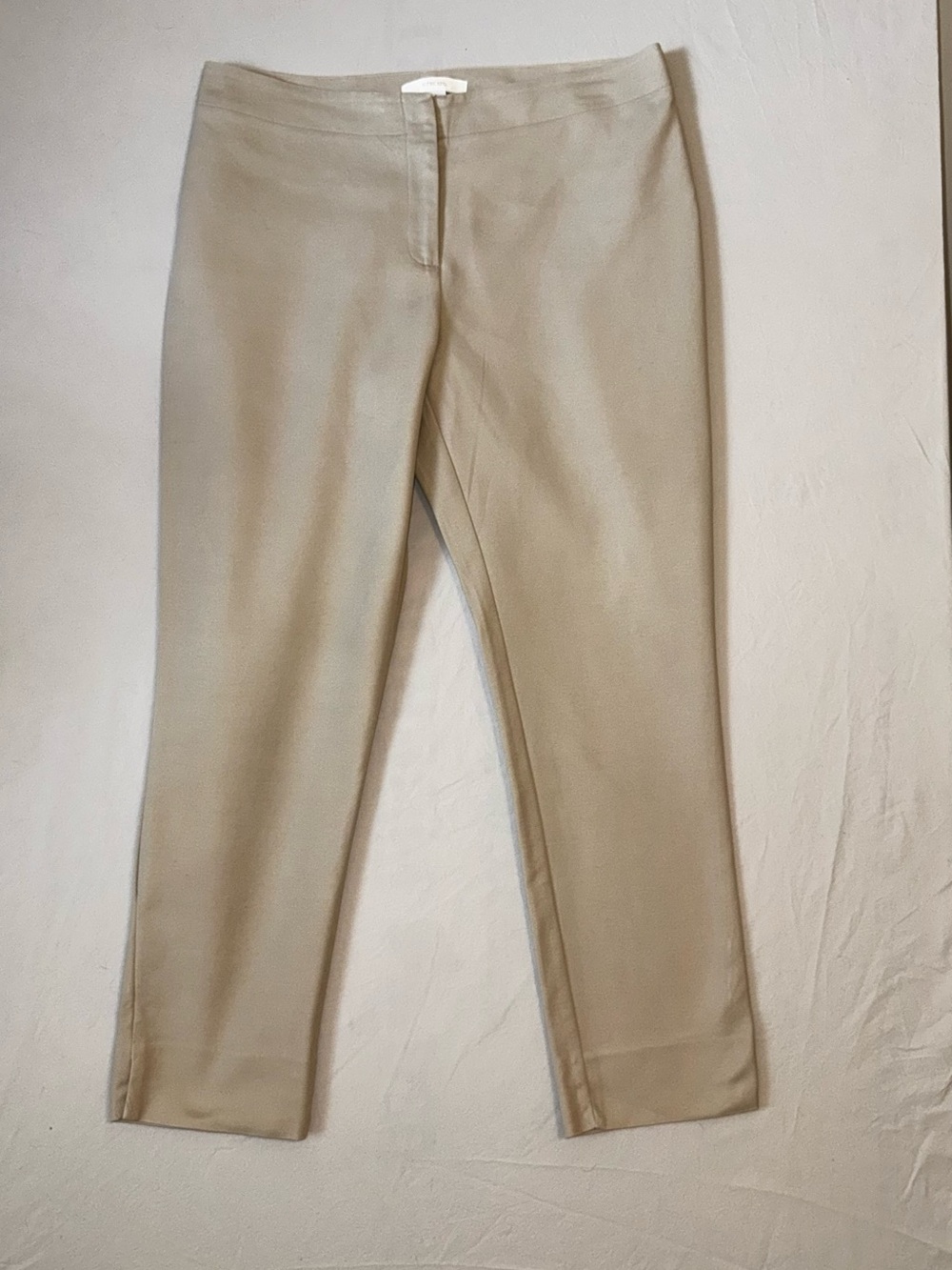 Chico's Light Beige Cotton Blend Pants. Ankle length. Size 1 (US 8) EUC